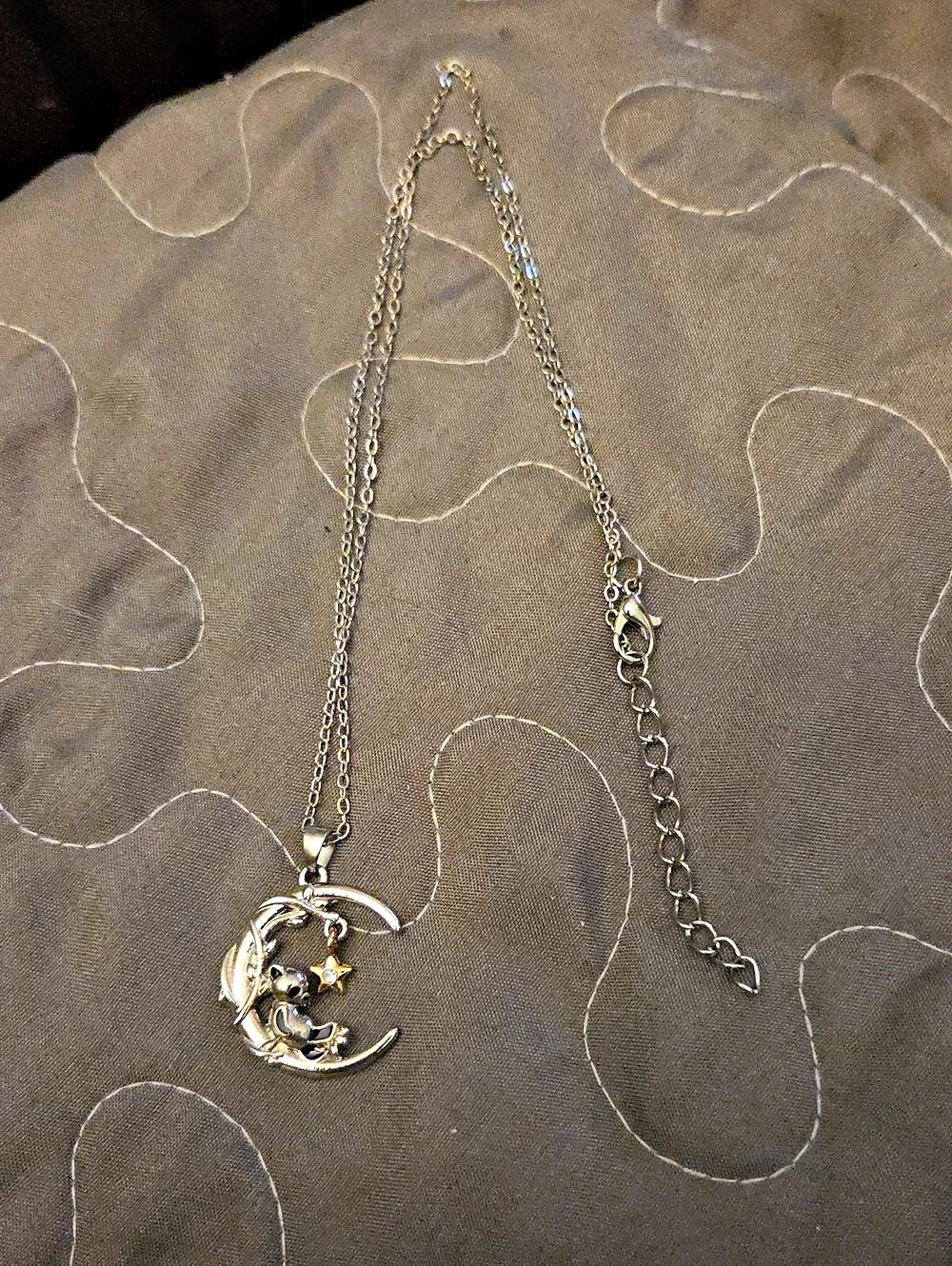 Crescent Moon & Star Pendant Necklace